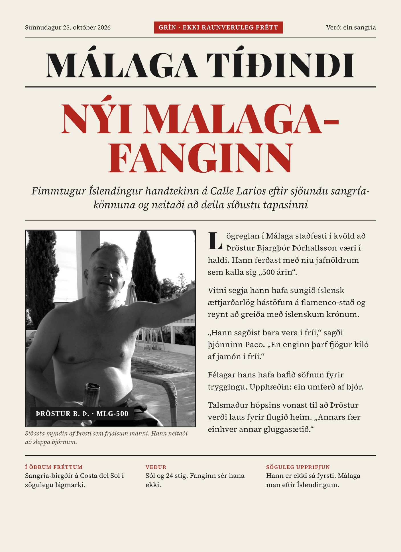 Nýi Malaga-fanginn